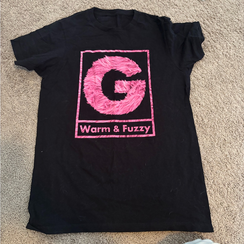 Gerard Way Warm  Fuzzy G Official TShirt Black Band Tee Mcr Rare Merch
